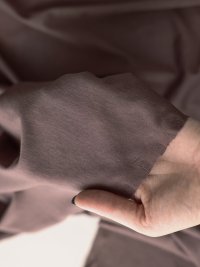 ткань трикотаж смесовый коричневого цвета (тауповый)