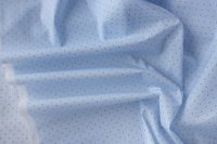 ткань сорочечный хлопок голубого цвета в горошек