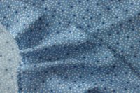 ткань ткань лен голубого оттенка в мелкий цветочек