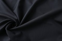 ткань костюмно-плательная шерсть иссине-чёрная Италия