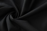 ткань костюмная шерсть  чёрного цвета