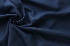 ткань хлопок со льном и шерстью синий меланж Италия