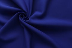 ткань креп из шерсти синий (ультрамарин) Италия