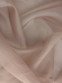 ткань органза дымчато розовая (натуральный шелк)