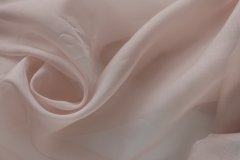 ткань органза пыльно розовая Италия
