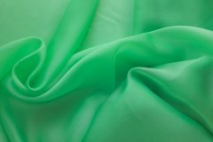 ткань органза зеленая (зелёное яблоко) Италия