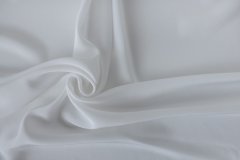 ткань плательный шёлк белый Италия