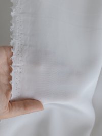 ткань плательный шёлк белый