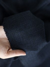 ткань шерсть с хлопком синяя меланж