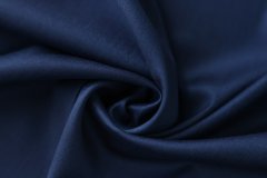 ткань костюмная шерсть двусторонняя синяя в мелкую ёлочку Италия