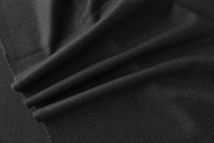 ткань костюмно-плательная шерсть темно-серого цвета в точку Италия