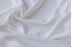 ткань двухслойная двусторонняя кади белого цвета Италия
