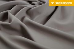 ткань креповая шерсть с шелком серовато-песочного цвета Италия