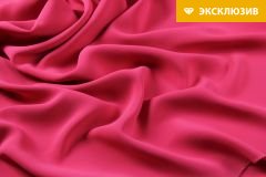 ткань шелковое кади цвета фуксии кади шелк однотонная розовая Италия