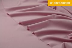 ткань розовая шерсть с эластаном поплин шерсть однотонная розовая Италия