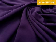 ткань шелковое кади фиолетового цвета кади шелк однотонная фиолетовая Италия