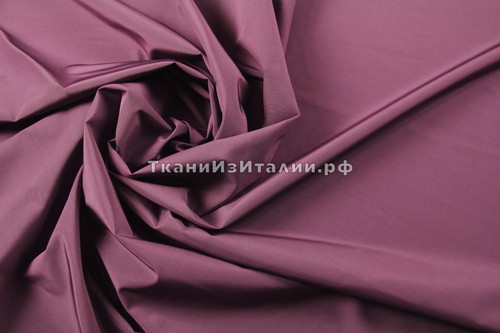 ткань шелк с хлопком дымчато-розового цвета, костюмно-плательная шелк однотонная розовая Италия