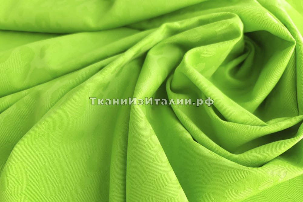 ткань костюмно-плательная шерсть неоновая зеленая, костюмно-плательная шерсть леопард зеленая Италия