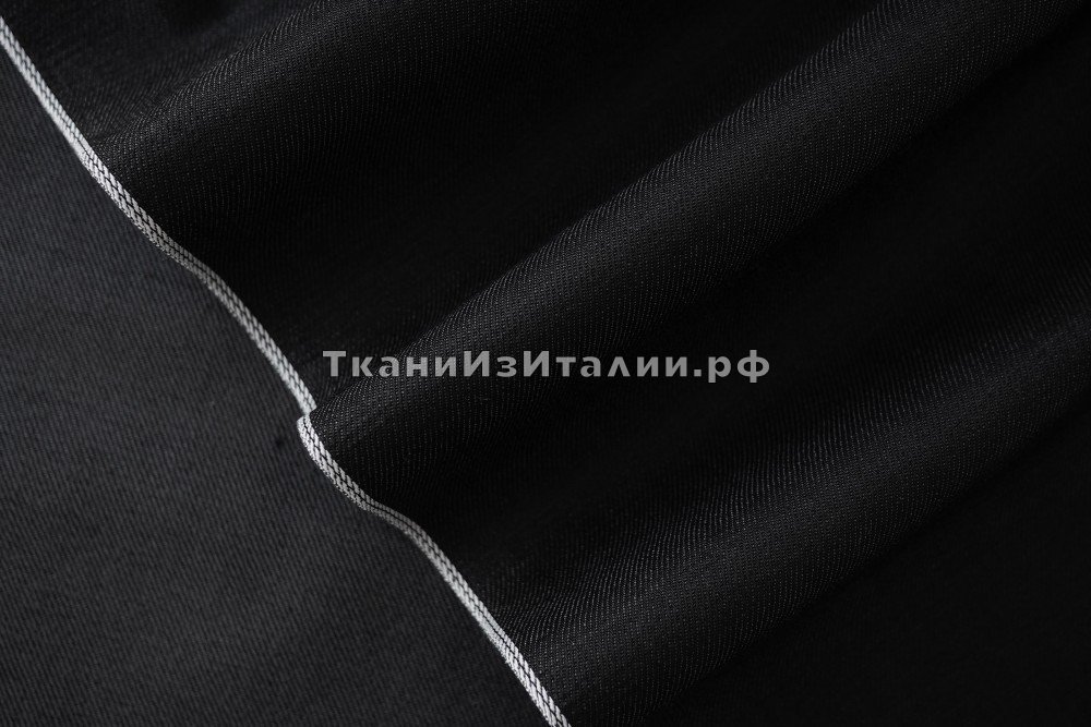 ткань джинсовая ткань черного цвета, джинсовая ткань хлопок однотонная черная Япония