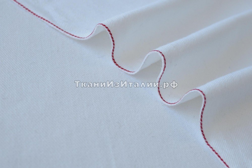 ткань джинсовая ткань натурального белого цвета, джинсовая ткань хлопок однотонная белая Япония