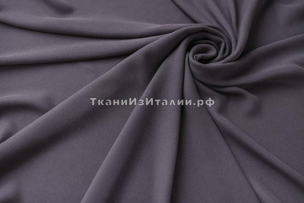 ткань шелк туапового цвета, костюмно-плательная шелк однотонная серая Италия