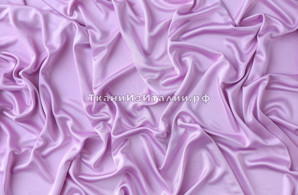 ткань трикотаж из вискозы розово-сиреневого цвета, трикотаж вискоза однотонная розовая Италия