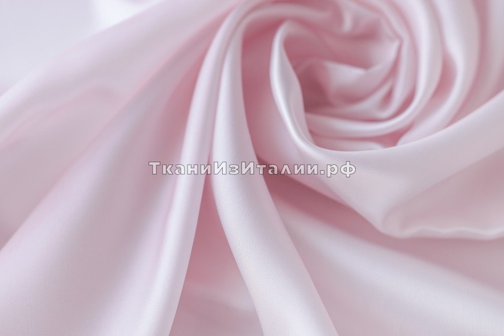 ткань подклад из вискозы розовый зефир, подклад вискоза однотонная розовая Италия