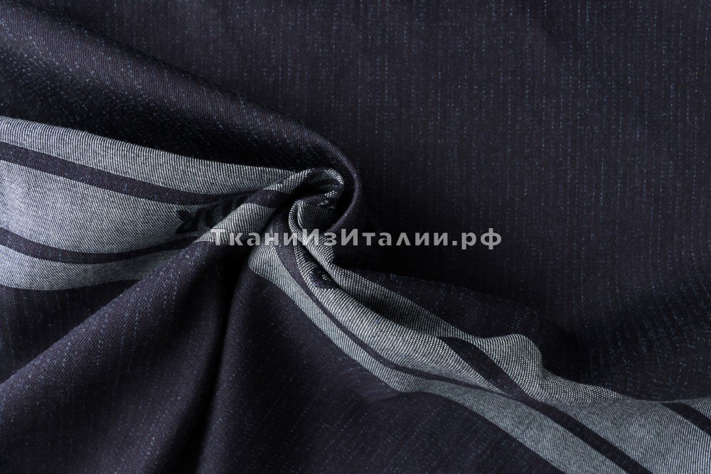 ткань синяя джинсовая ткань(купон), джинсовая ткань хлопок однотонная синяя Италия