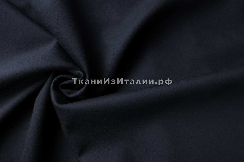 ткань черный кашемир с мембраной, пальтовые кашемир однотонная черная Италия