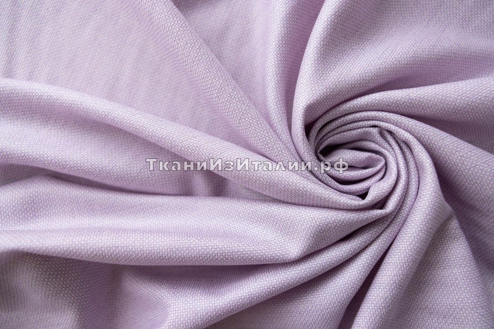 ткань светло-сиреневый кашемир, костюмно-плательная кашемир однотонная фиолетовая Италия