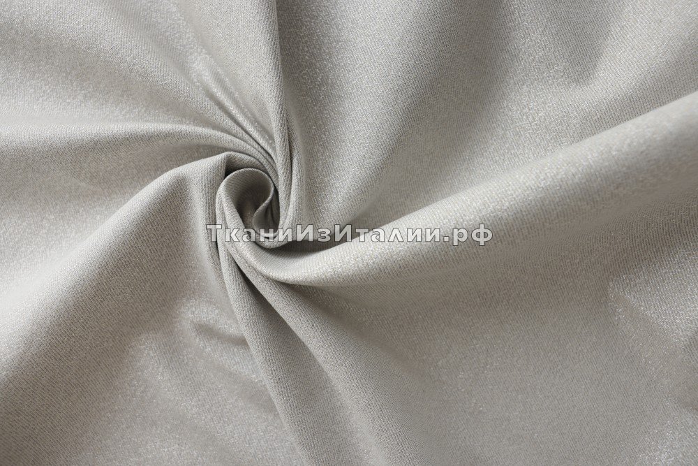ткань смесовой хлопок серый перламутр, костюмно-плательная хлопок однотонная серая Италия