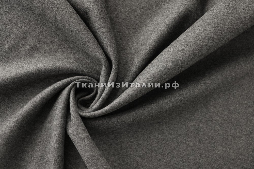 ткань серый меланжевый трикотаж, Италия