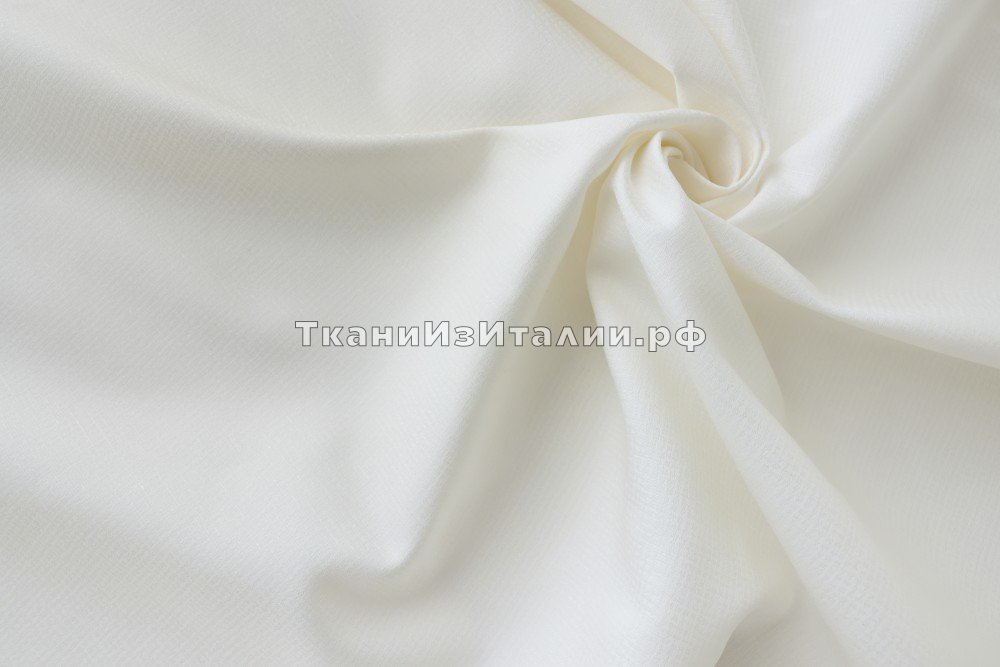 ткань молочный костюмно-плательный хлопок (жаккард), Италия