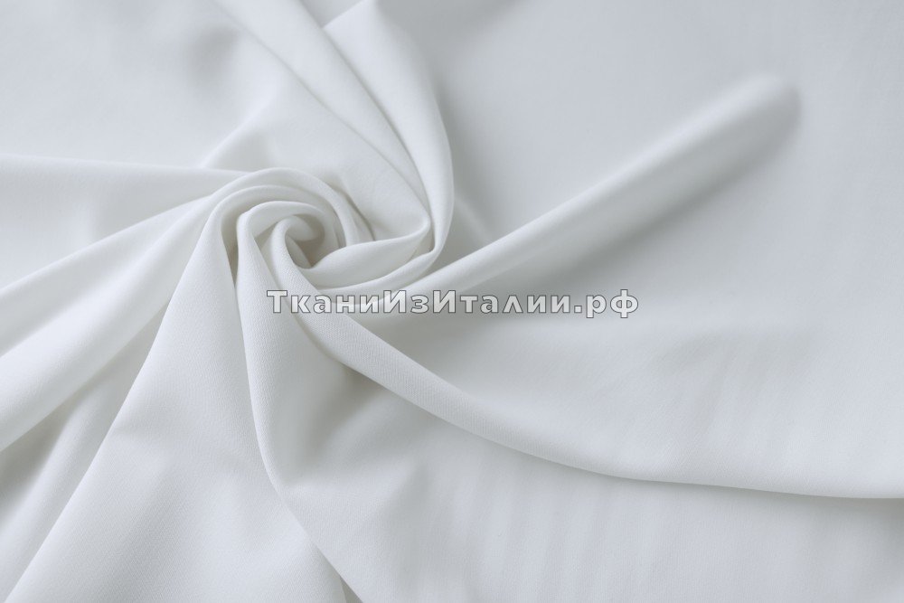 ткань белая костюмная шерсть, Италия