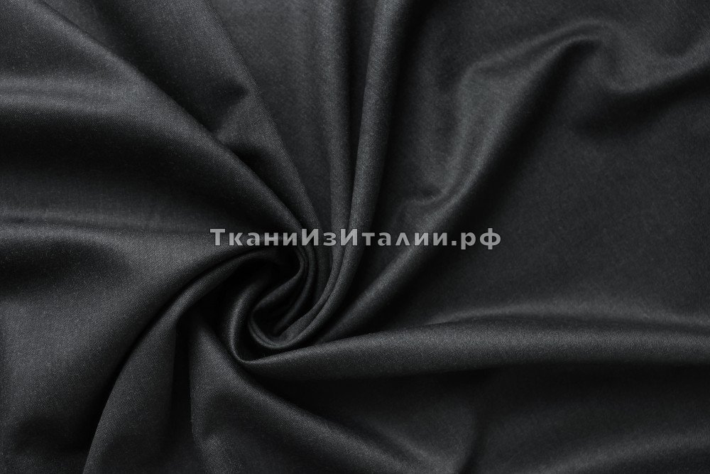 ткань темно-серая костюмная шерсть меланж, Италия