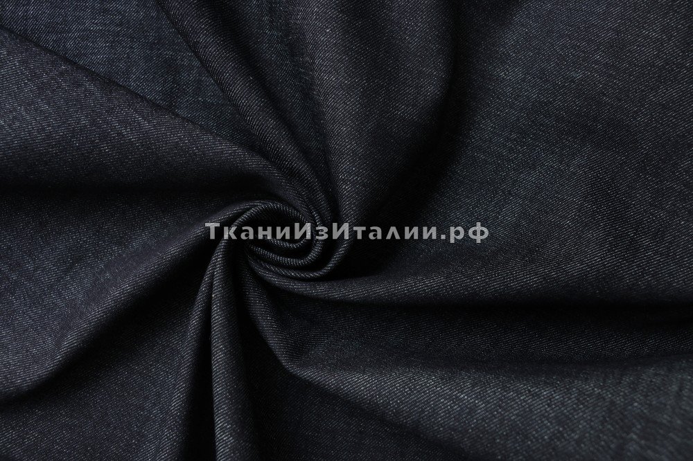 ткань темно-синяя джинсовка, Италия