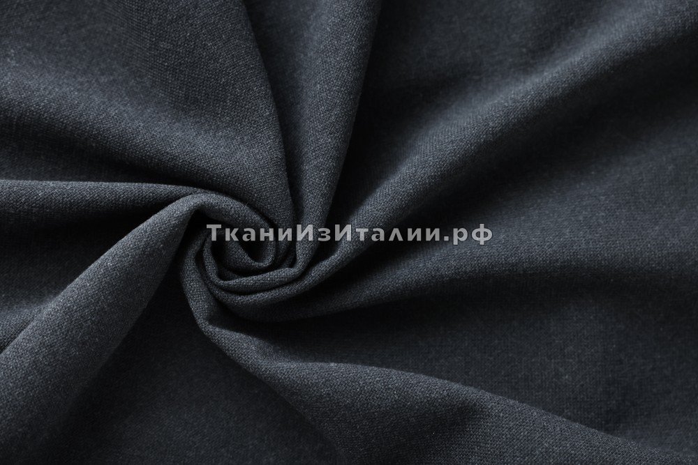 ткань темно-серая костюмная шерсть, Италия