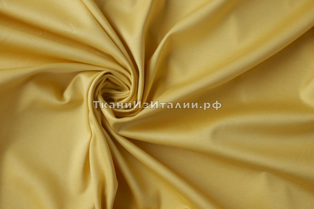 ткань трикотаж желтый (мерсеризованный), Италия
