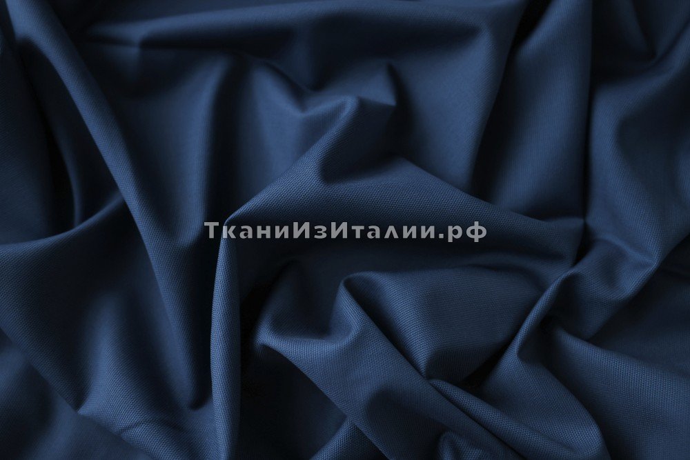 ткань костюмная шерсть ярко-синего цвета, Италия