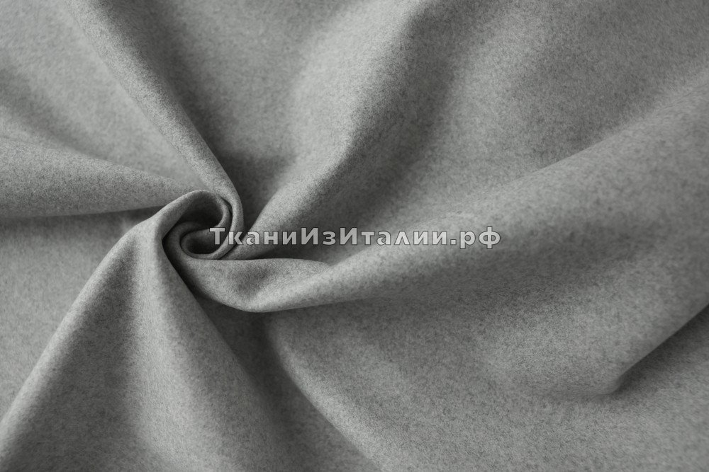 ткань светло-серый кашемир пальтовый, Италия
