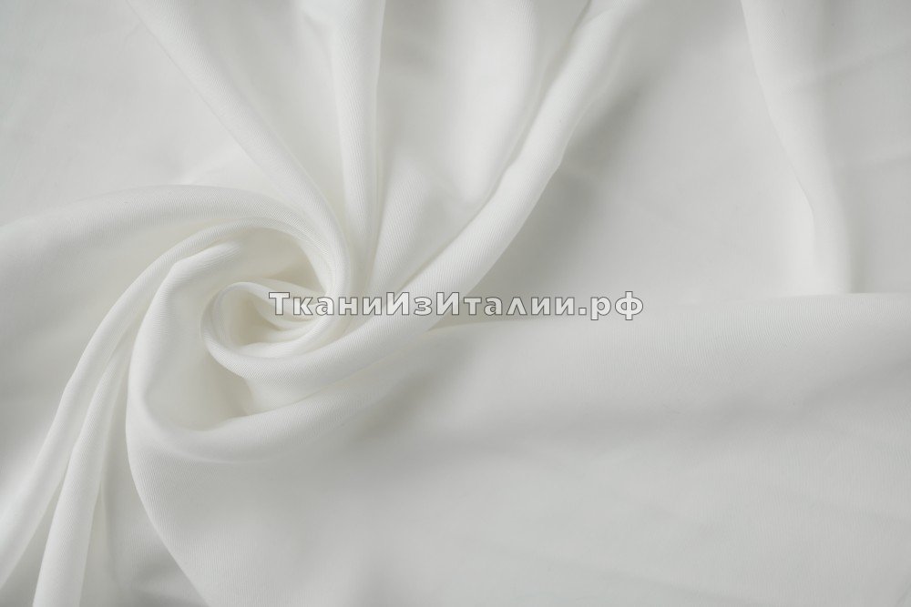 ткань костюмно-плательный тенсел белый, Италия